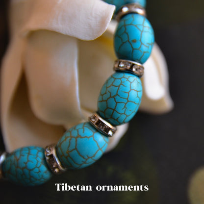 Tibetan ethnic style turquoise jewelry