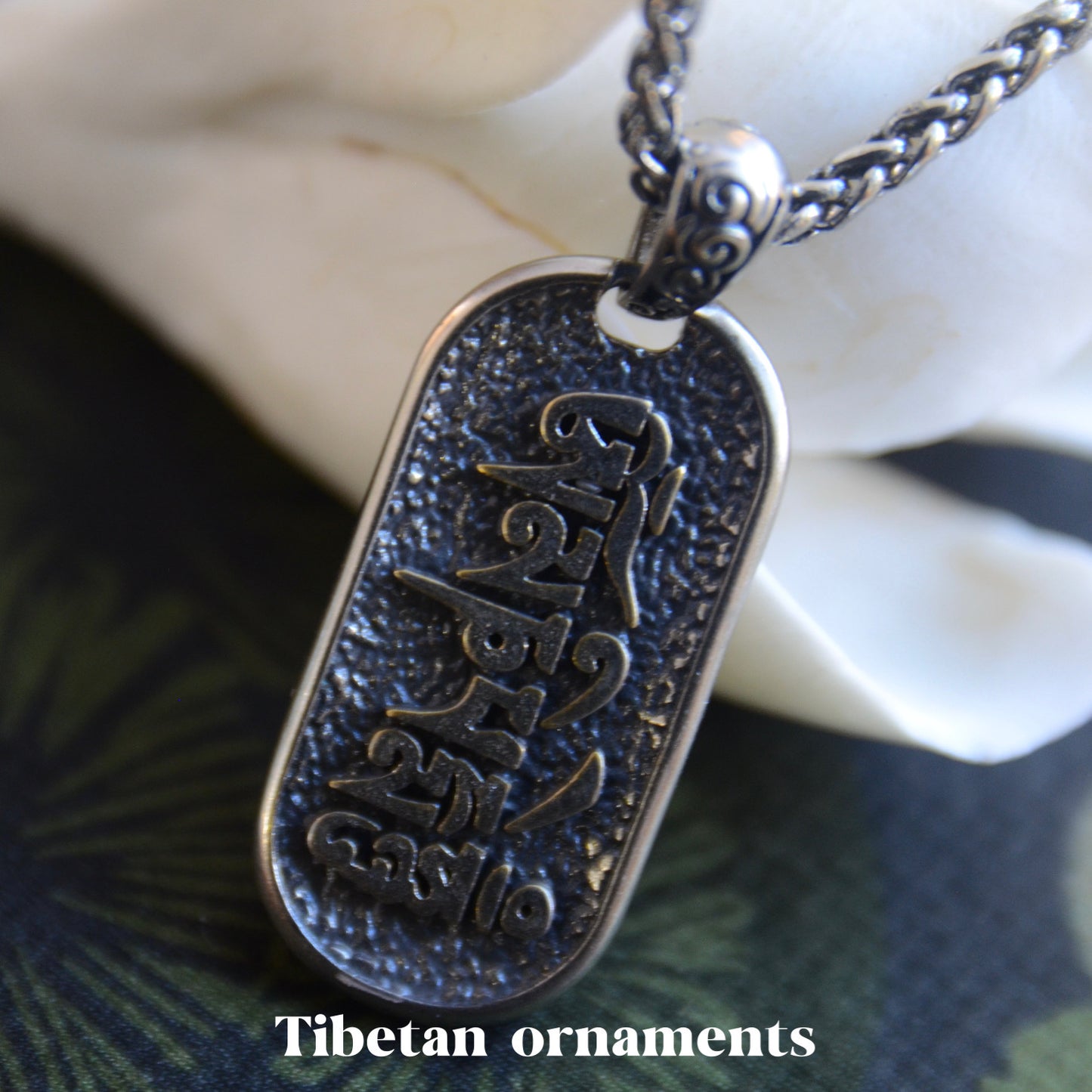 Tibetan ethnic style Sterling Silver Zakiram Pendant