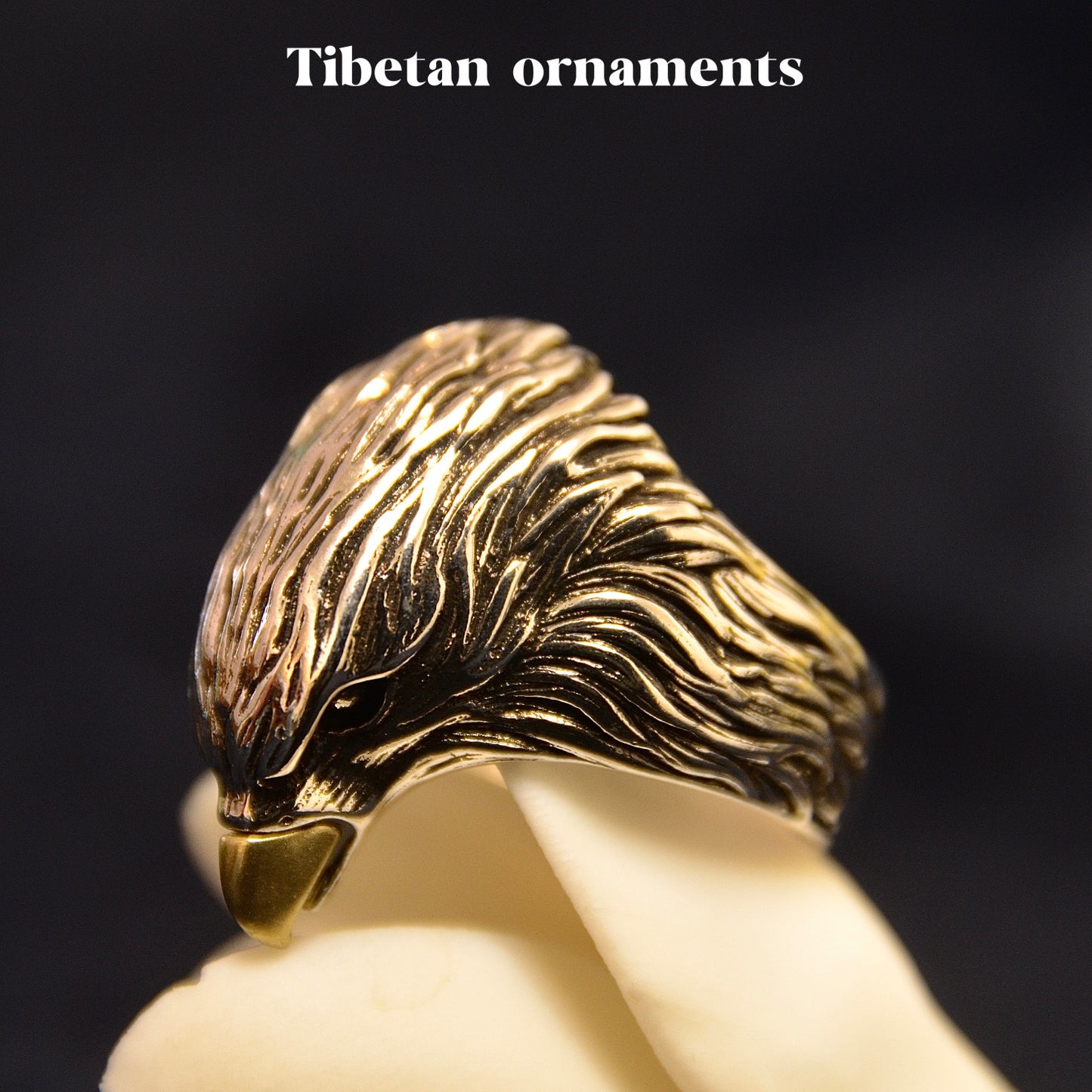 Silver-Plated Eagle Ring