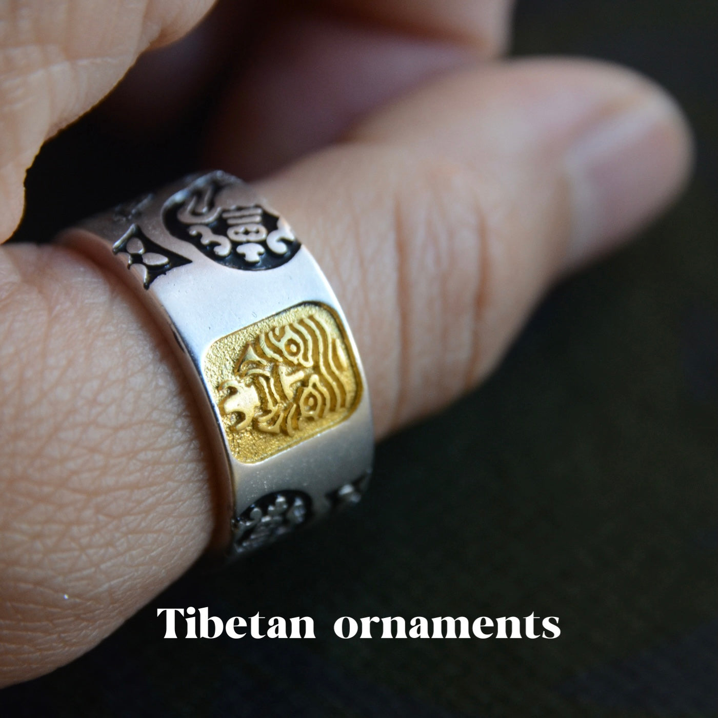 Tibetan ethnic style Sterling Silver Zakiram Ring