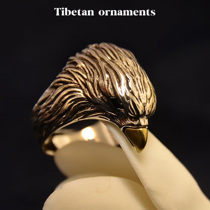 Silver-Plated Eagle Ring