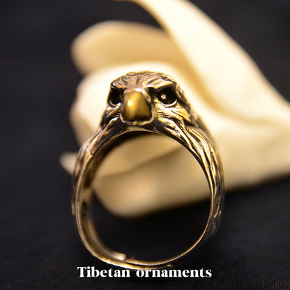 Silver-Plated Eagle Ring