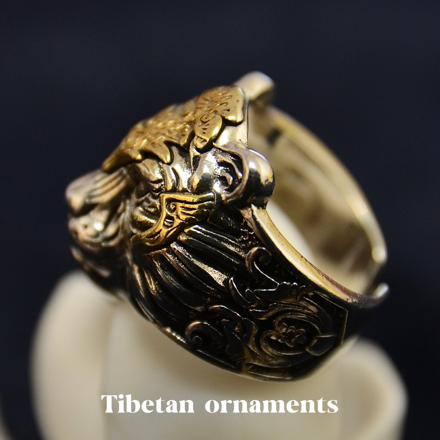 Badass Sterling Silver Tiger Head Ring