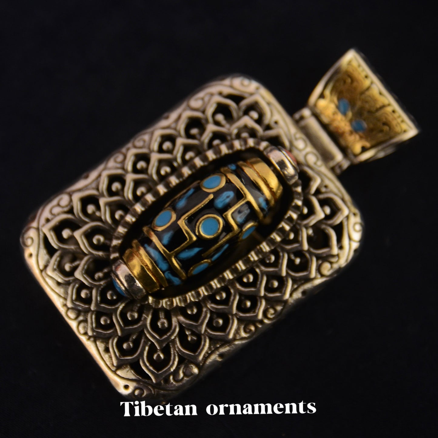 Tibetan Dzi Bead Pendant