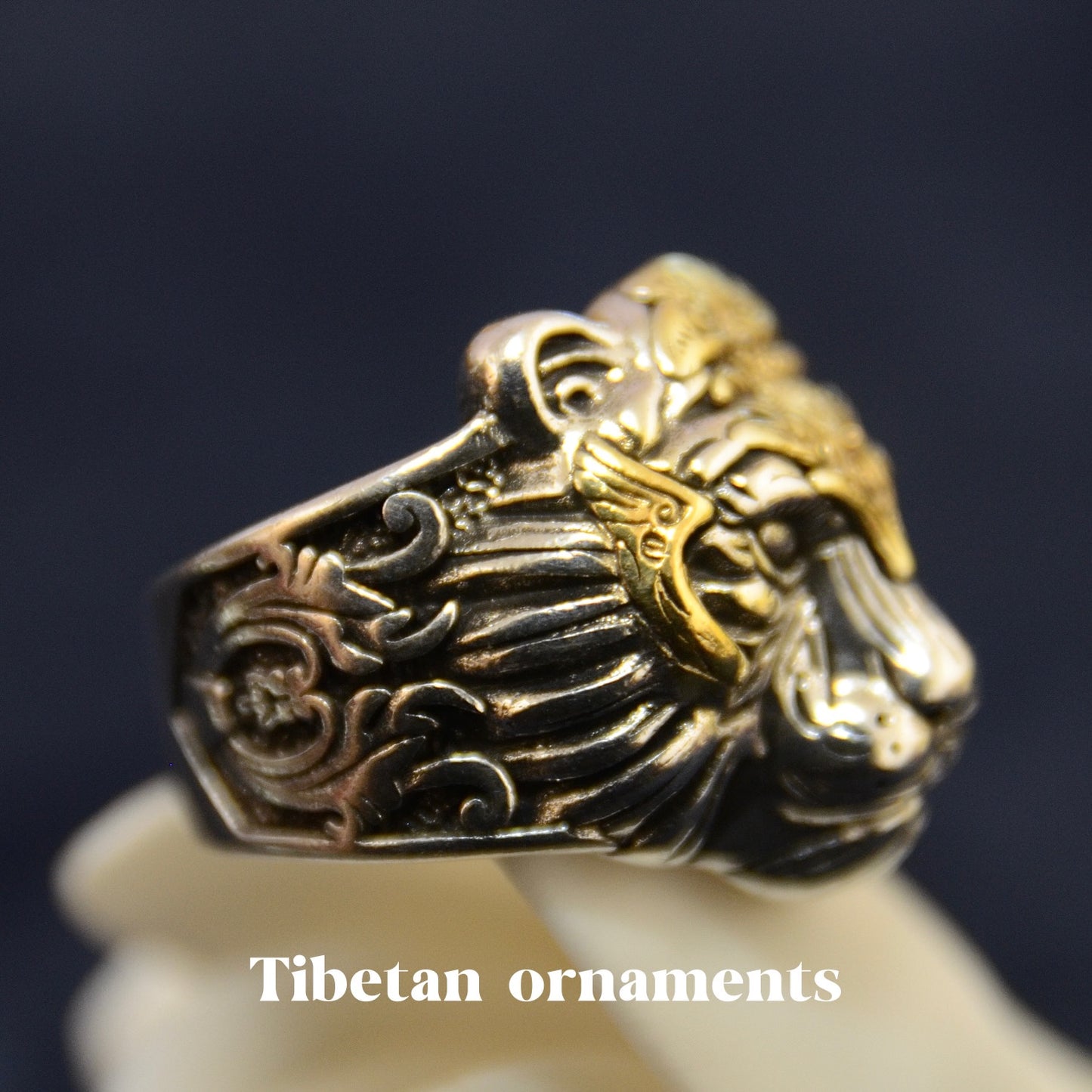 Badass Sterling Silver Tiger Head Ring