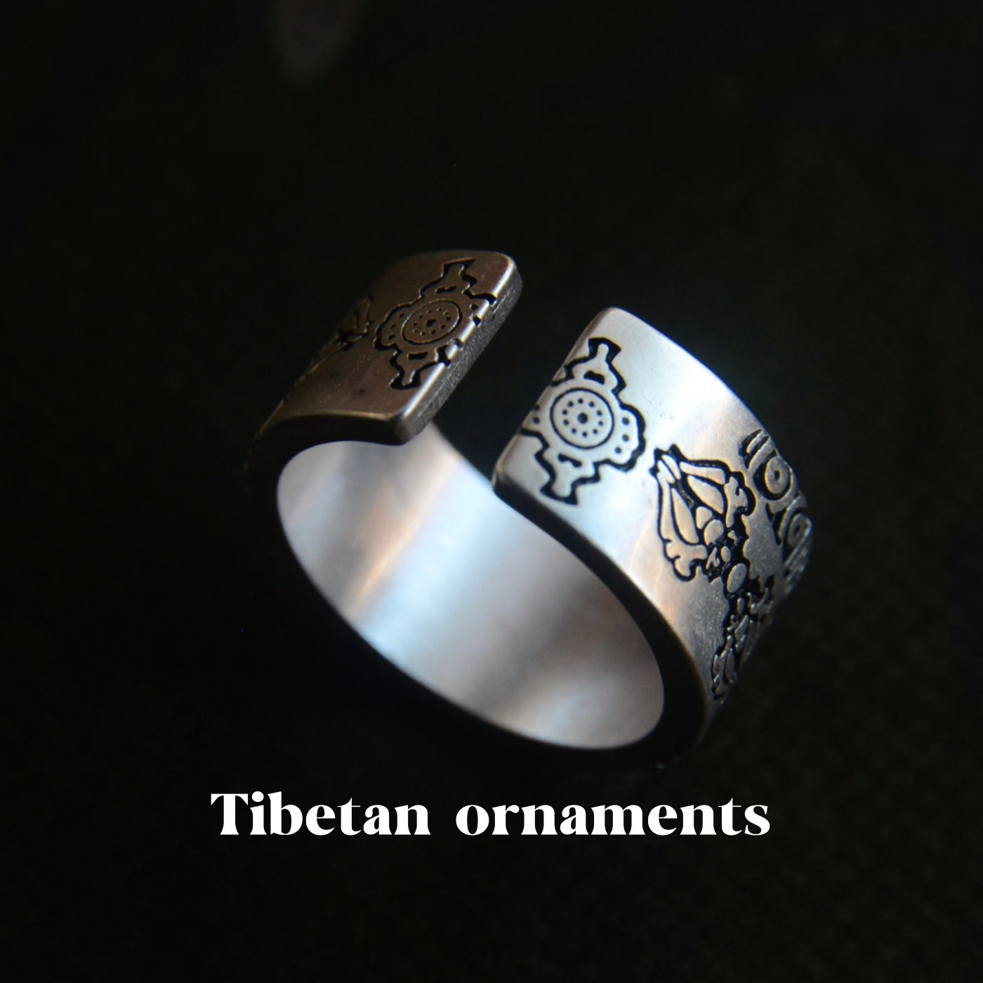 Tibetan ethnic style Sterling Silver Zakiram Ring