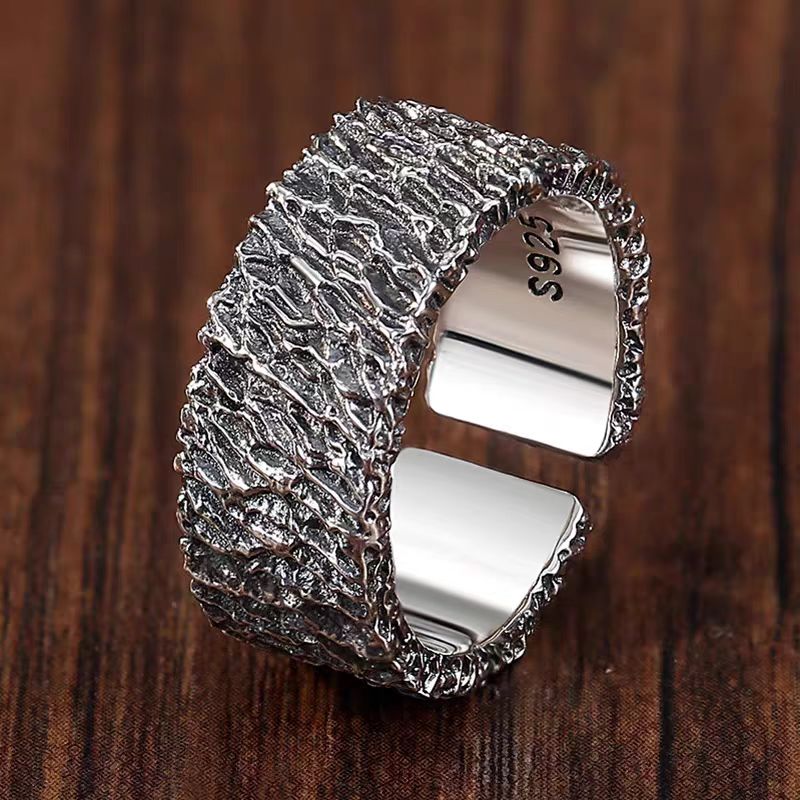 Tibetan ethnic style Sterling Silver doomsday ring